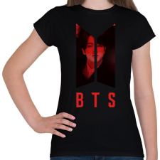 PRINTFASHION bts-Kim Seok Jin - Női póló - Fekete női póló