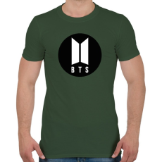 PRINTFASHION BTS kör - Férfi póló - Katonazöld
