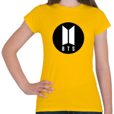 PRINTFASHION BTS kör - Női póló - Sárga