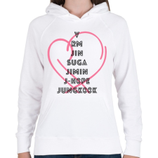 PRINTFASHION BTS PERSONA - Női kapucnis pulóver - Fehér női pulóver, kardigán