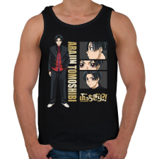 PRINTFASHION Bucchigiri?! - Araji Tomobishi - Férfi atléta - Fekete atléta, trikó