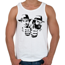 PRINTFASHION Bud Spencer and Terence Hill - Black - Férfi atléta - Fehér atléta, trikó