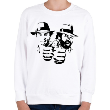 PRINTFASHION Bud Spencer and Terence Hill - Black - Gyerek pulóver - Fehér gyerek pulóver, kardigán