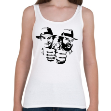 PRINTFASHION Bud Spencer and Terence Hill - Black - Női atléta - Fehér