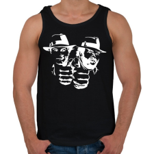 PRINTFASHION Bud Spencer and Terence Hill - White - Férfi atléta - Fekete atléta, trikó