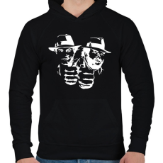 PRINTFASHION Bud Spencer and Terence Hill - White - Férfi kapucnis pulóver - Fekete