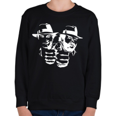 PRINTFASHION Bud Spencer and Terence Hill - White - Gyerek pulóver - Fekete