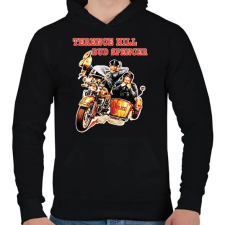PRINTFASHION Bud Spencer és Terence Hill  - Férfi kapucnis pulóver - Fekete női pulóver, kardigán