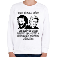 PRINTFASHION Bud Spencer és Terence Hill  (Hogy bírod a piát?)  - Gyerek pulóver - Fehér gyerek pulóver, kardigán