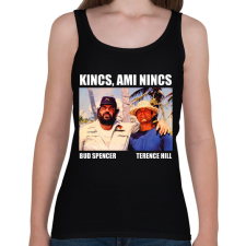 PRINTFASHION Bud Spencer és Terence Hill - Női atléta - Fekete női trikó