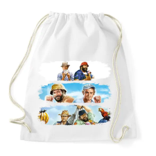 PRINTFASHION Bud Spencer és Terence Hill - Sportzsák, Tornazsák - Fehér tornazsák