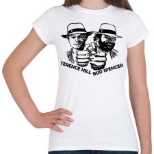 PRINTFASHION Bud Spencer és Ternce Hill - Női póló - Fehér női póló