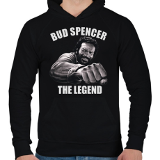 PRINTFASHION Bud Spencer - Férfi kapucnis pulóver - Fekete