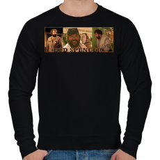 PRINTFASHION Bud Spencer  - Férfi pulóver - Fekete