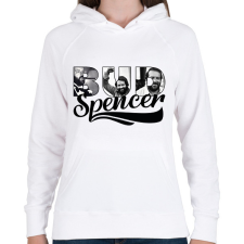 PRINTFASHION Bud Spencer fotós - Női kapucnis pulóver - Fehér női pulóver, kardigán