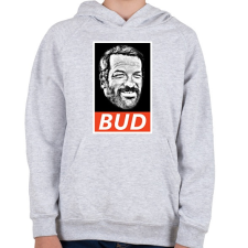 PRINTFASHION BUD SPENCER - Gyerek kapucnis pulóver - Sport szürke gyerek pulóver, kardigán