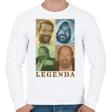 PRINTFASHION Bud Spencer legenda - Férfi pulóver - Fehér