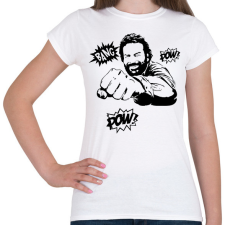 PRINTFASHION Bud Spencer - Női póló - Fehér női póló