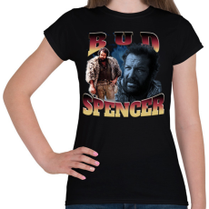 PRINTFASHION Bud Spencer - Női póló - Fekete