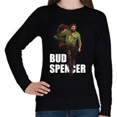 PRINTFASHION Bud Spencer  - Női pulóver - Fekete