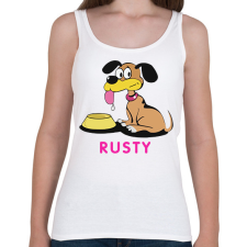 PRINTFASHION Bud Spencer Rusty - Női atléta - Fehér női trikó