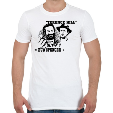 PRINTFASHION Bud Spencer Terence Hill - Férfi póló - Fehér férfi póló