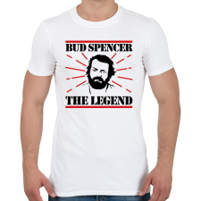 PRINTFASHION Bud Spencer - The legend - Férfi póló - Fehér férfi póló