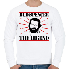 PRINTFASHION Bud Spencer - The legend - Férfi pulóver - Fehér férfi pulóver, kardigán
