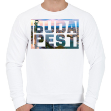 PRINTFASHION Budapest 4 - Férfi pulóver - Fehér férfi pulóver, kardigán