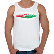 PRINTFASHION Budapest - Férfi atléta - Fehér atléta, trikó