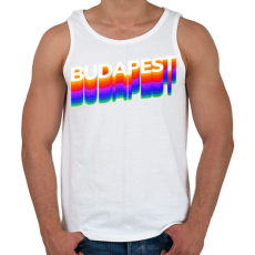 PRINTFASHION Budapest - Férfi atléta - Fehér