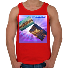 PRINTFASHION budapest - Férfi atléta - Piros