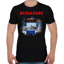 PRINTFASHION Budapest - Férfi póló - Fekete férfi póló