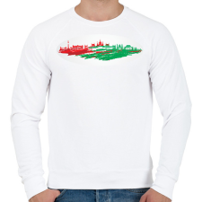 PRINTFASHION Budapest - Férfi pulóver - Fehér férfi pulóver, kardigán