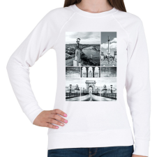 PRINTFASHION Budapest fotó  - Női pulóver - Fehér női pulóver, kardigán