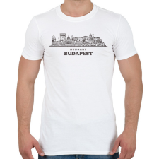 PRINTFASHION Budapest Hungary - Férfi póló - Fehér férfi póló