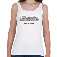 PRINTFASHION Budapest Hungary - Női atléta - Fehér női trikó