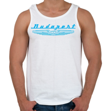 PRINTFASHION budapest-ikarus-cyan - Férfi atléta - Fehér atléta, trikó