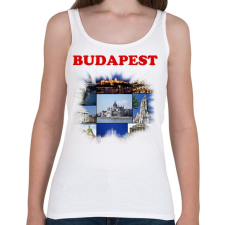 PRINTFASHION Budapest - Női atléta - Fehér női trikó