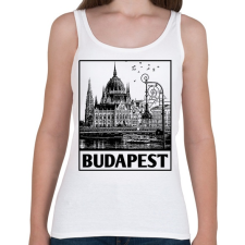 PRINTFASHION Budapest  - Női atléta - Fehér női trikó