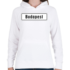 PRINTFASHION budapest - Női kapucnis pulóver - Fehér