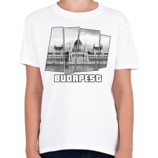 PRINTFASHION Budapest parlament (GTA stílus) - Gyerek póló - Fehér gyerek póló