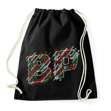 PRINTFASHION Budapest Red White Green - Sportzsák, Tornazsák - Fekete tornazsák