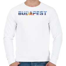 PRINTFASHION Budapest sima - Férfi pulóver - Fehér férfi pulóver, kardigán