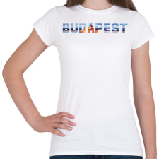PRINTFASHION Budapest sima - Női póló - Fehér női póló