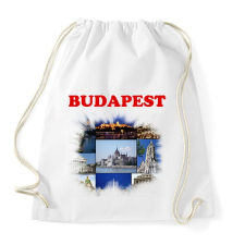PRINTFASHION Budapest - Sportzsák, Tornazsák - Fehér tornazsák