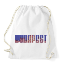 PRINTFASHION Budapest - Sportzsák, Tornazsák - Fehér tornazsák