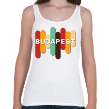 PRINTFASHION Budapest - Színes - Női atléta - Fehér női trikó