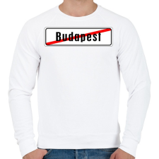 PRINTFASHION budapest-vege - Férfi pulóver - Fehér férfi pulóver, kardigán