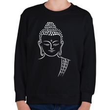 PRINTFASHION buddha - Gyerek pulóver - Fekete gyerek pulóver, kardigán